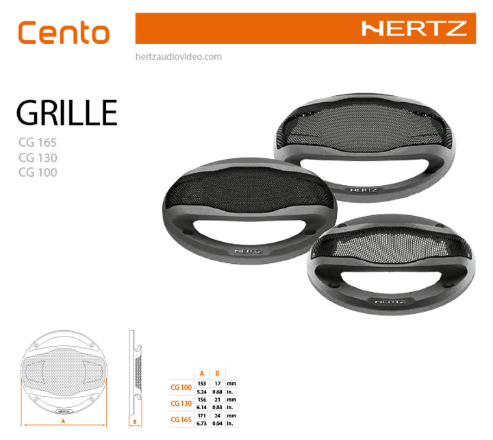 Hertz CG 165 Grille Calgary Car Parts and Accessories Hertz Hertz Audio Accessories & Installation Hertz Car Speaker Installation Parts Hertz Speaker Grilles Speaker Grilles under C$50