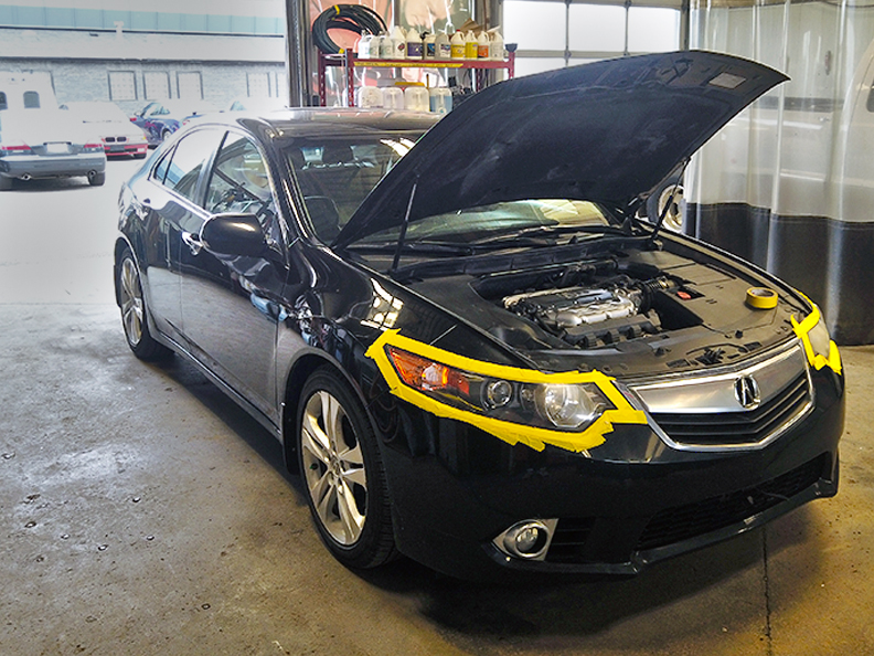 Acura TLX Headlight Restoration