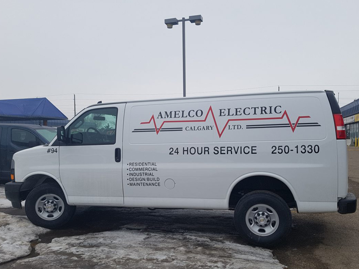 Amelco Electric Van Decals