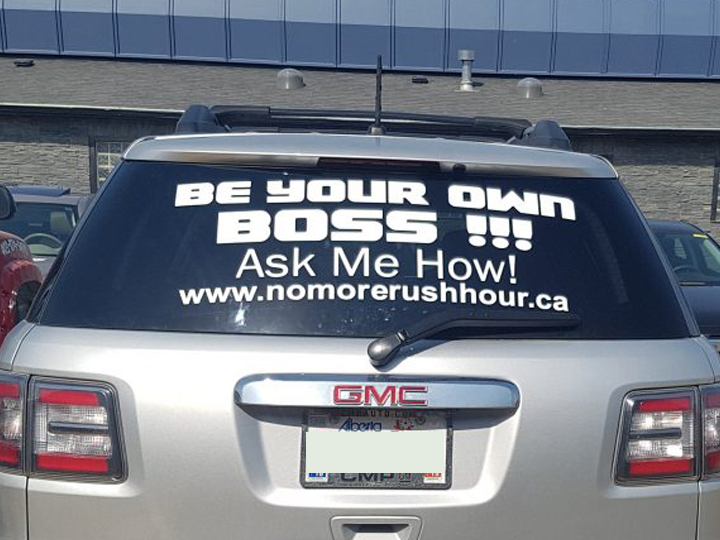 Be your own boss Rear Window Acadia Decals
