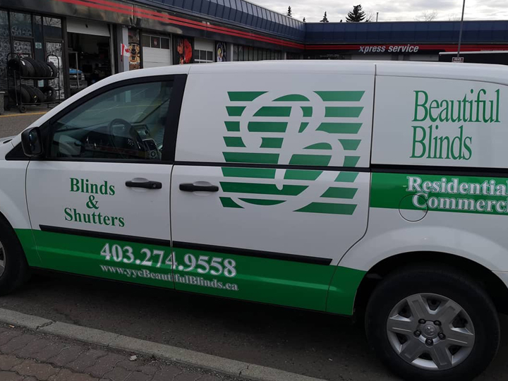 Beautiful Blinds Grand Caravan Decals