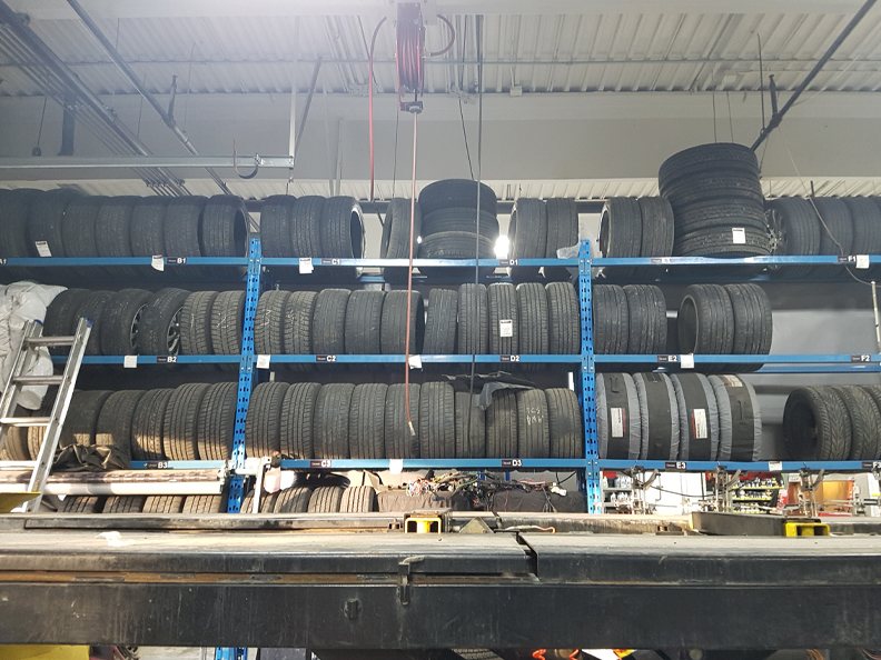 Car Salon Tirecraft Tire Storage