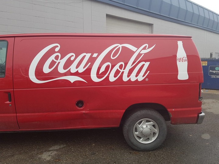 Coca Cola Auto Body Reproduction Decals