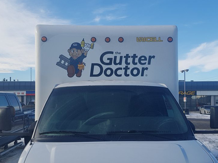 Cube Van Decals Gutter Doctor Front