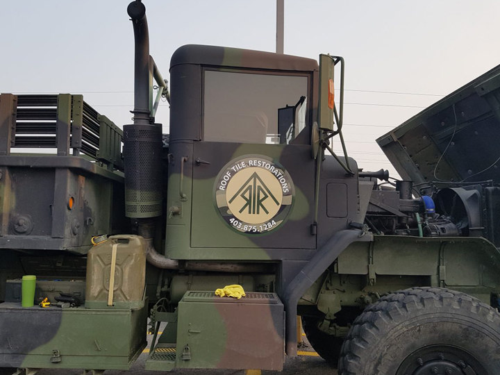 Decals on Military Truck
