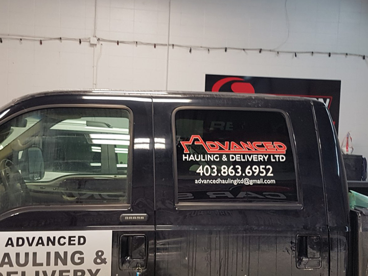 Delivery Truck Window Decals Calgary