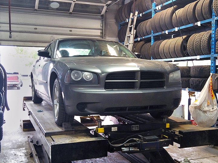 Dodge Charger Tire Install Calgary