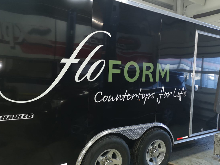 FloForm Countertops Trailer Decals Calgary