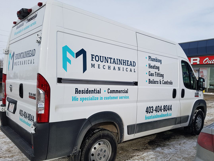 Fountainhead Mechanical Van Decals Passenger