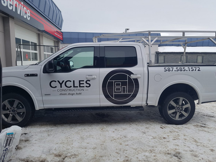Home Construction Truck Decals Calgary