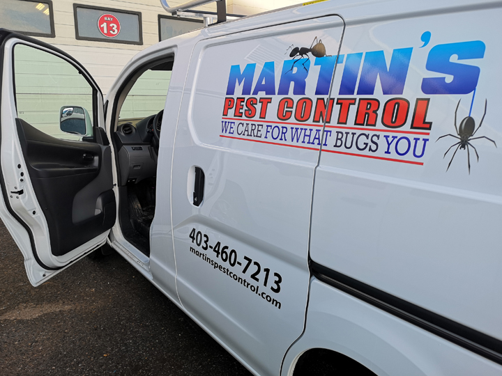 Martin's Pest Control Van Decals Martin's Pest Control Van Decals