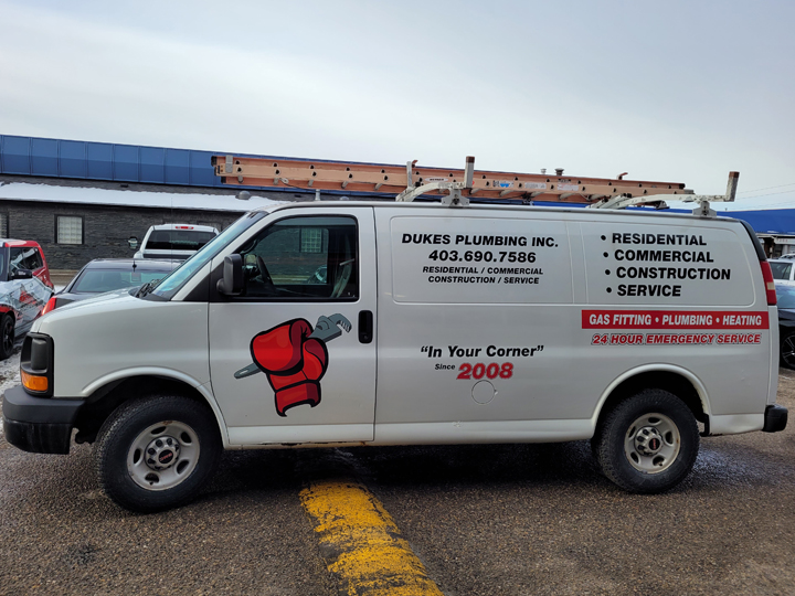 Plumbing Van Decals Calgary