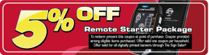 5% OFF Remote Starter Install