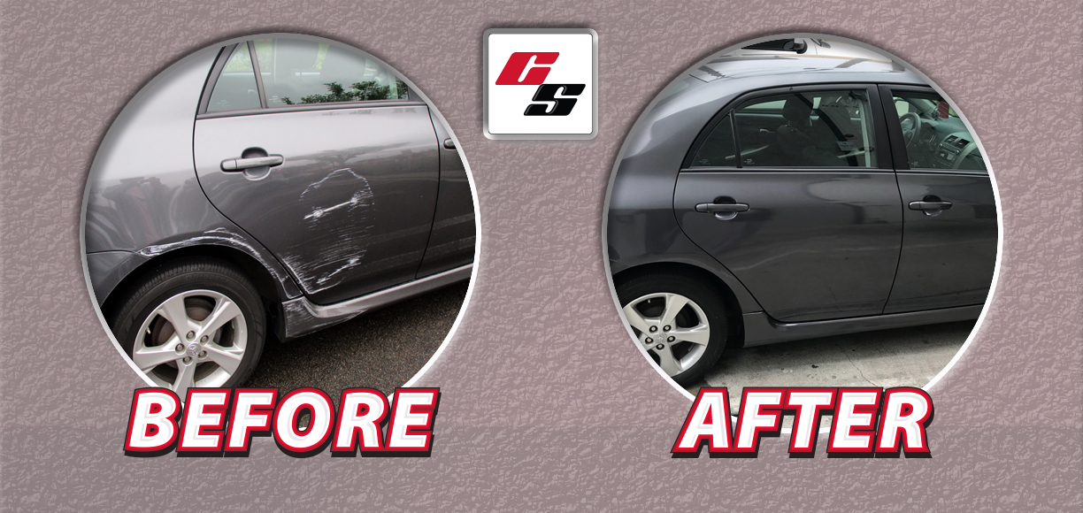 Car Scratch Repair Calgary Before & After